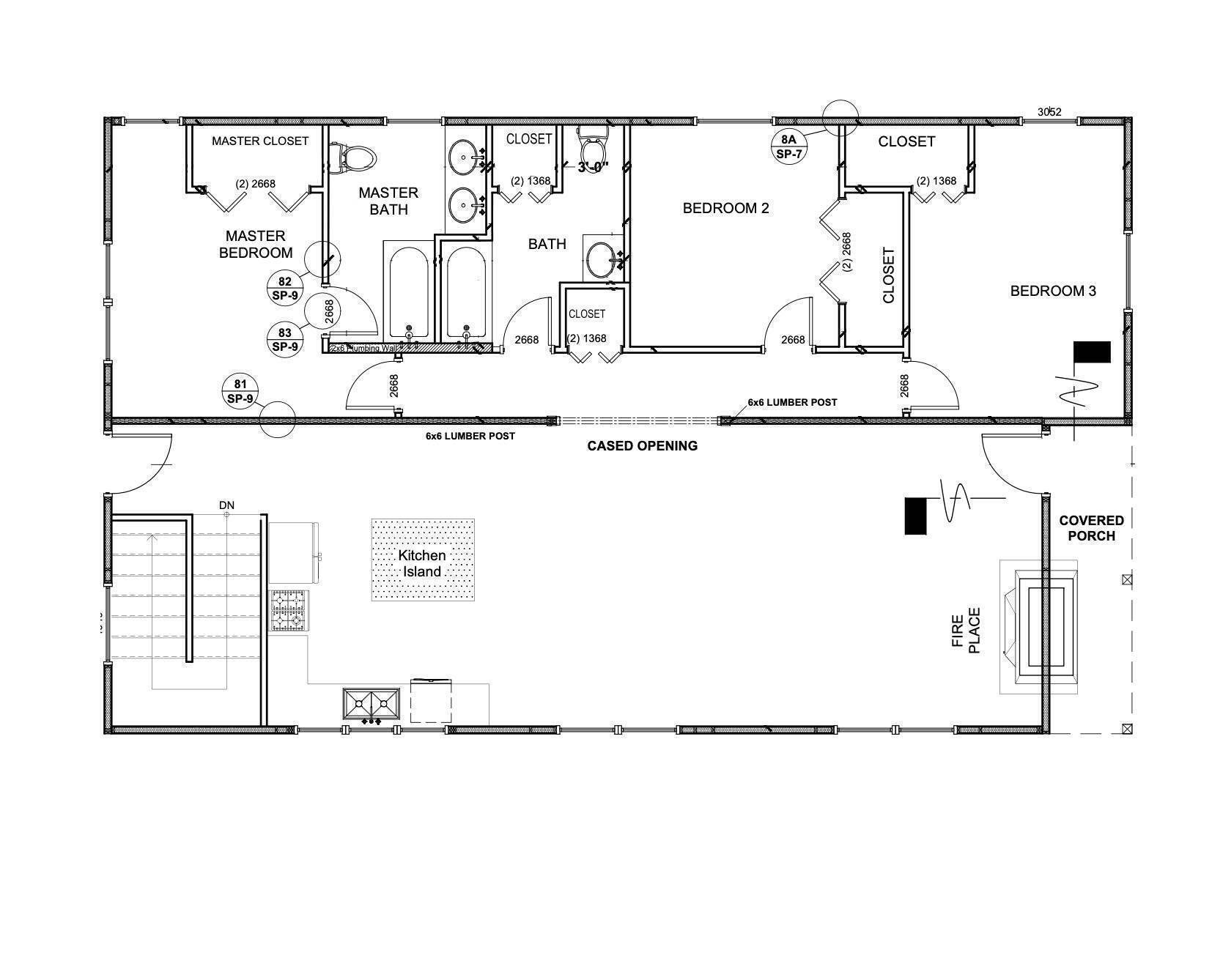 1500 contemporary floorplan original