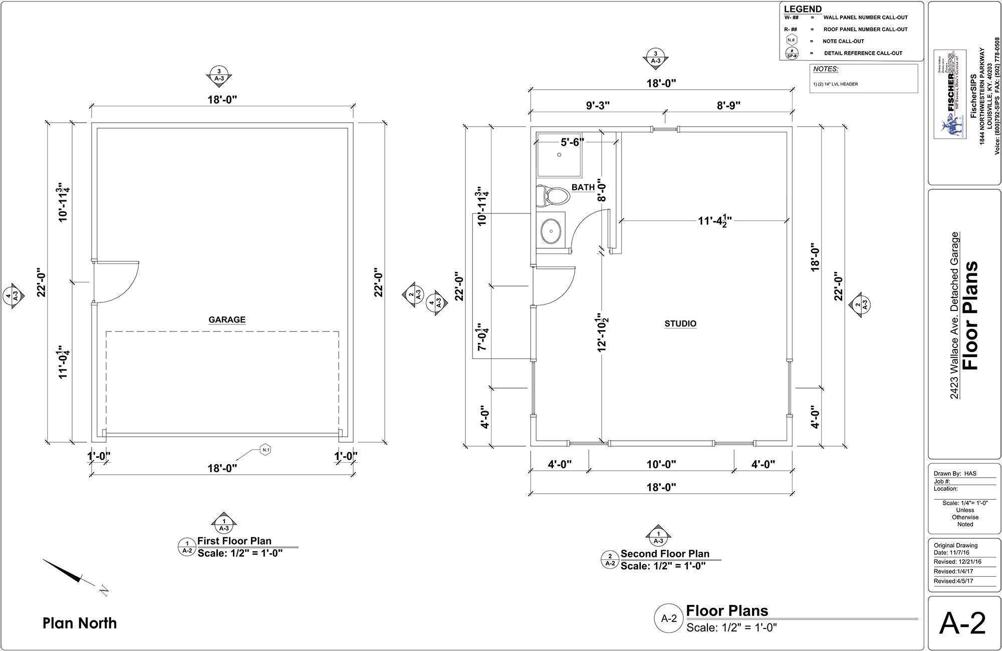 18x22 carriage floor plan