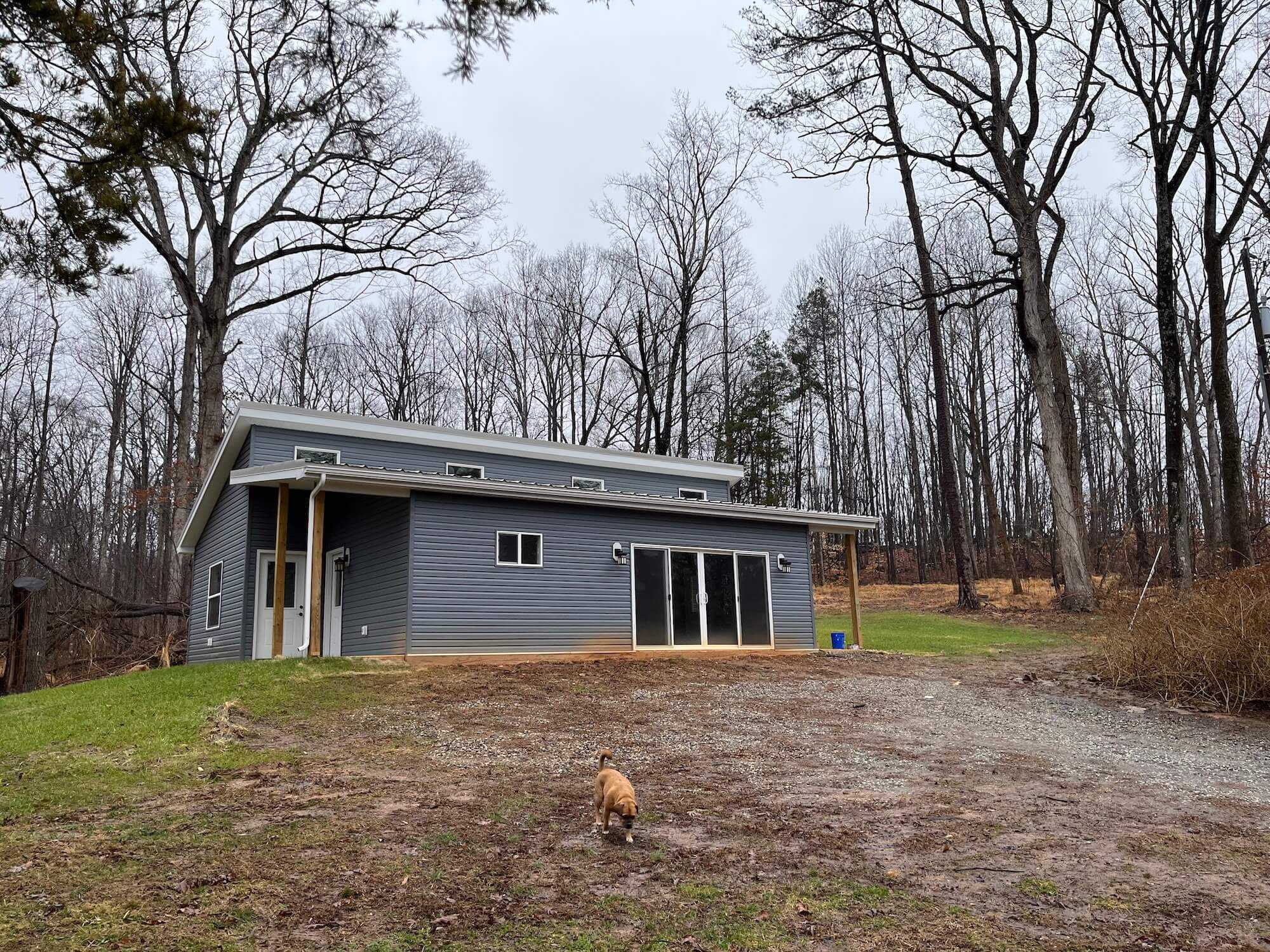 Dillwyn VA 1200 Contemporary finished front porch