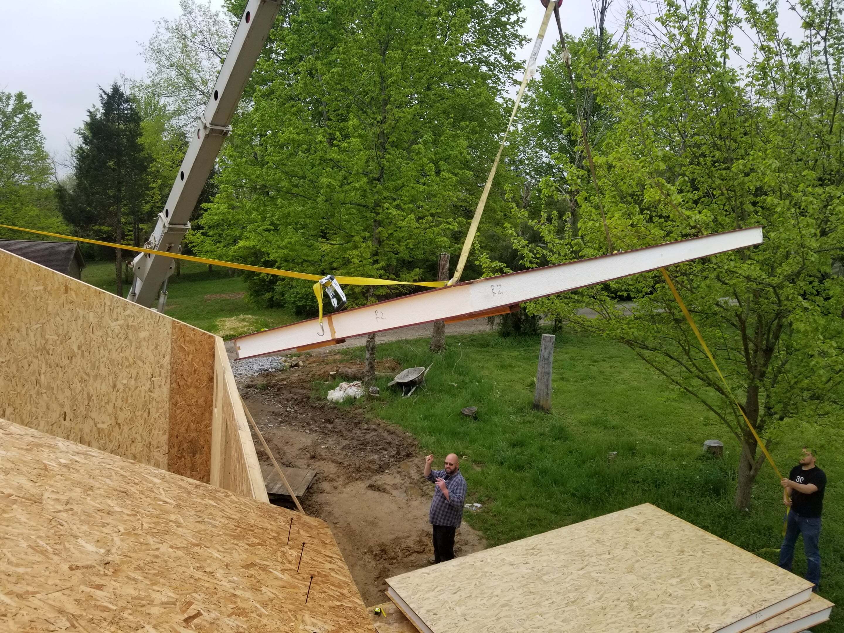 MSH 20200604 outdoors construction SI Ps crane workers equipment Roof View Side lagrange kentucky ranch PX min