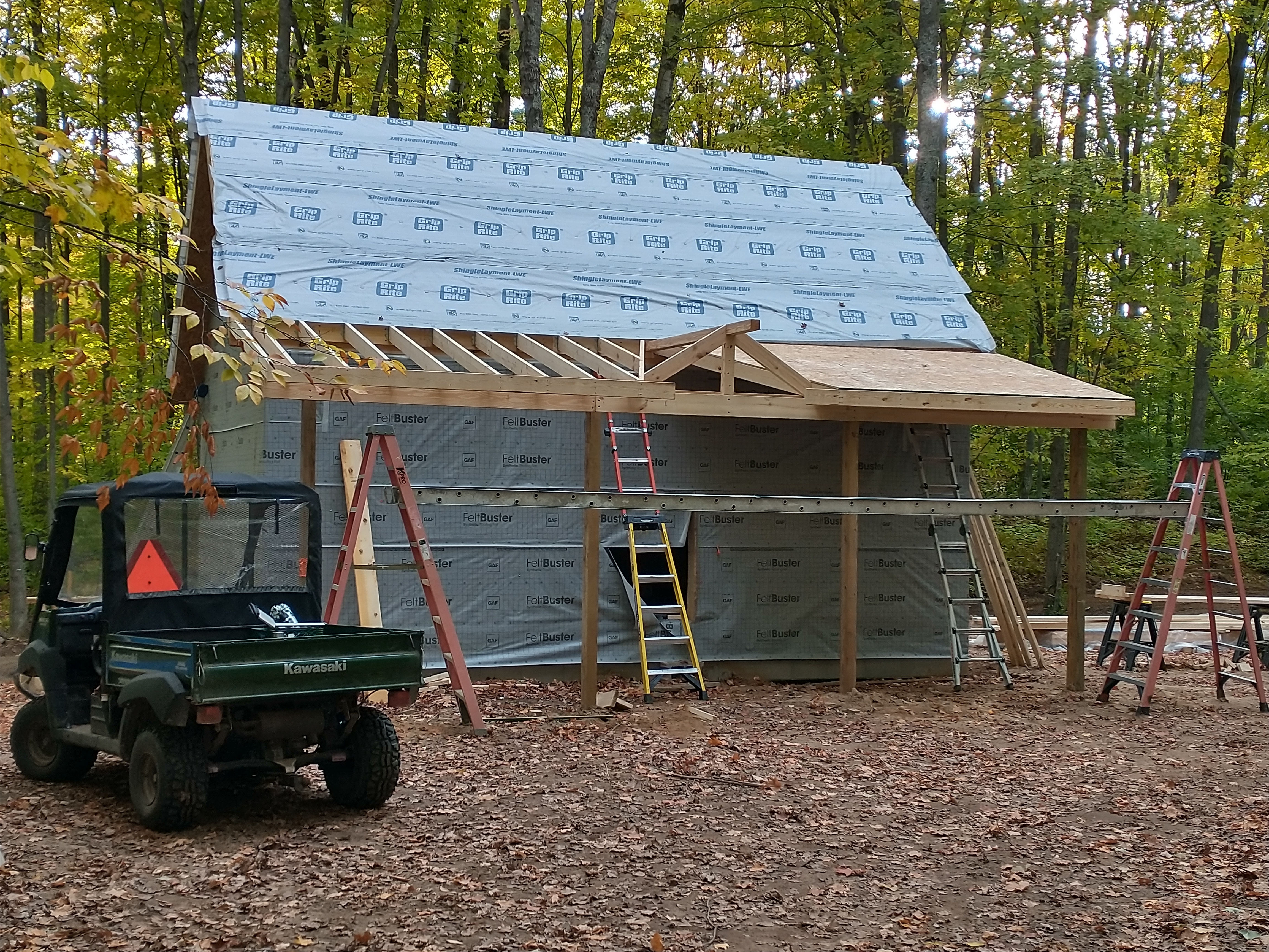 MSH Customer Build Cottage Guest House WIP Front Porch