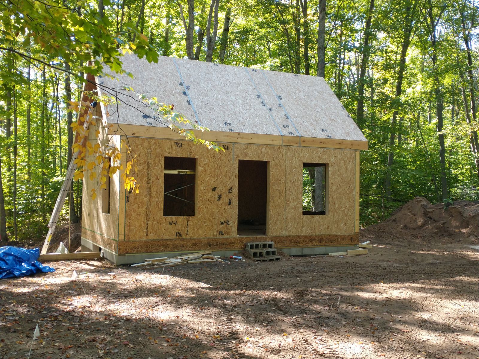 MSH Customer Build Cottage Guest House WIP Side View