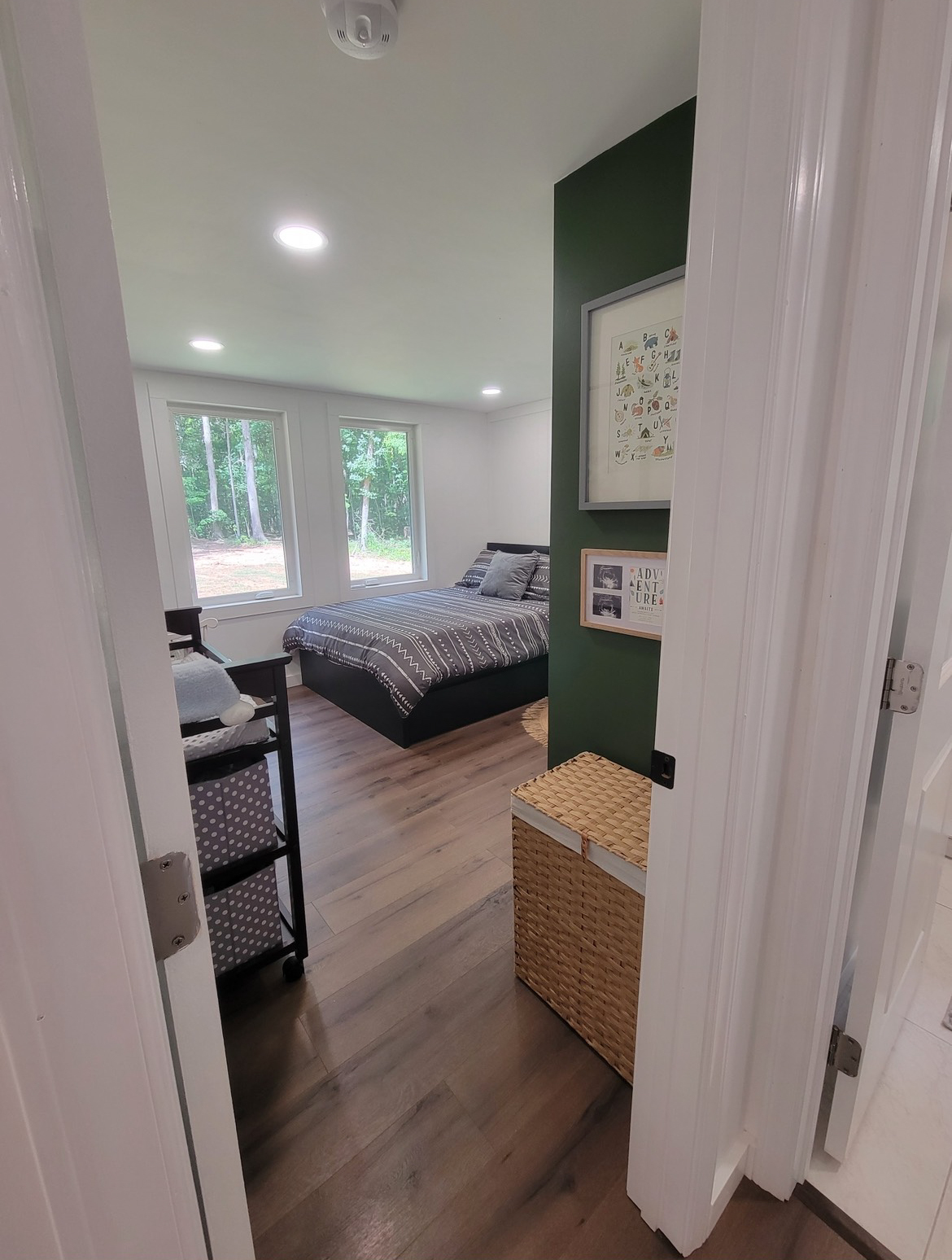 MSH Customer Build Cottage in the woods bedroom door