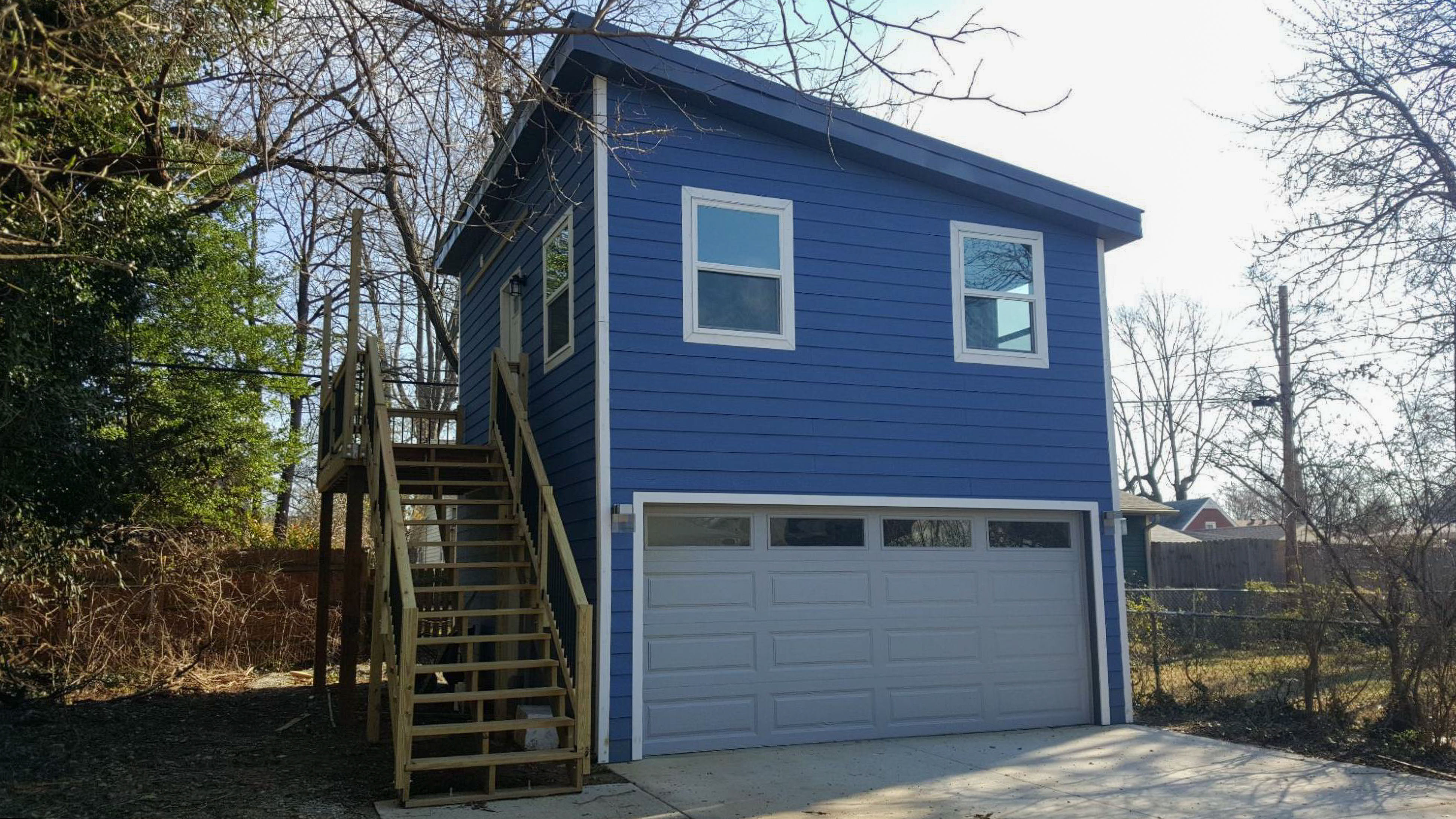 MSH 20180302 outdoors finished Blue Paneling Front Left Side View PX