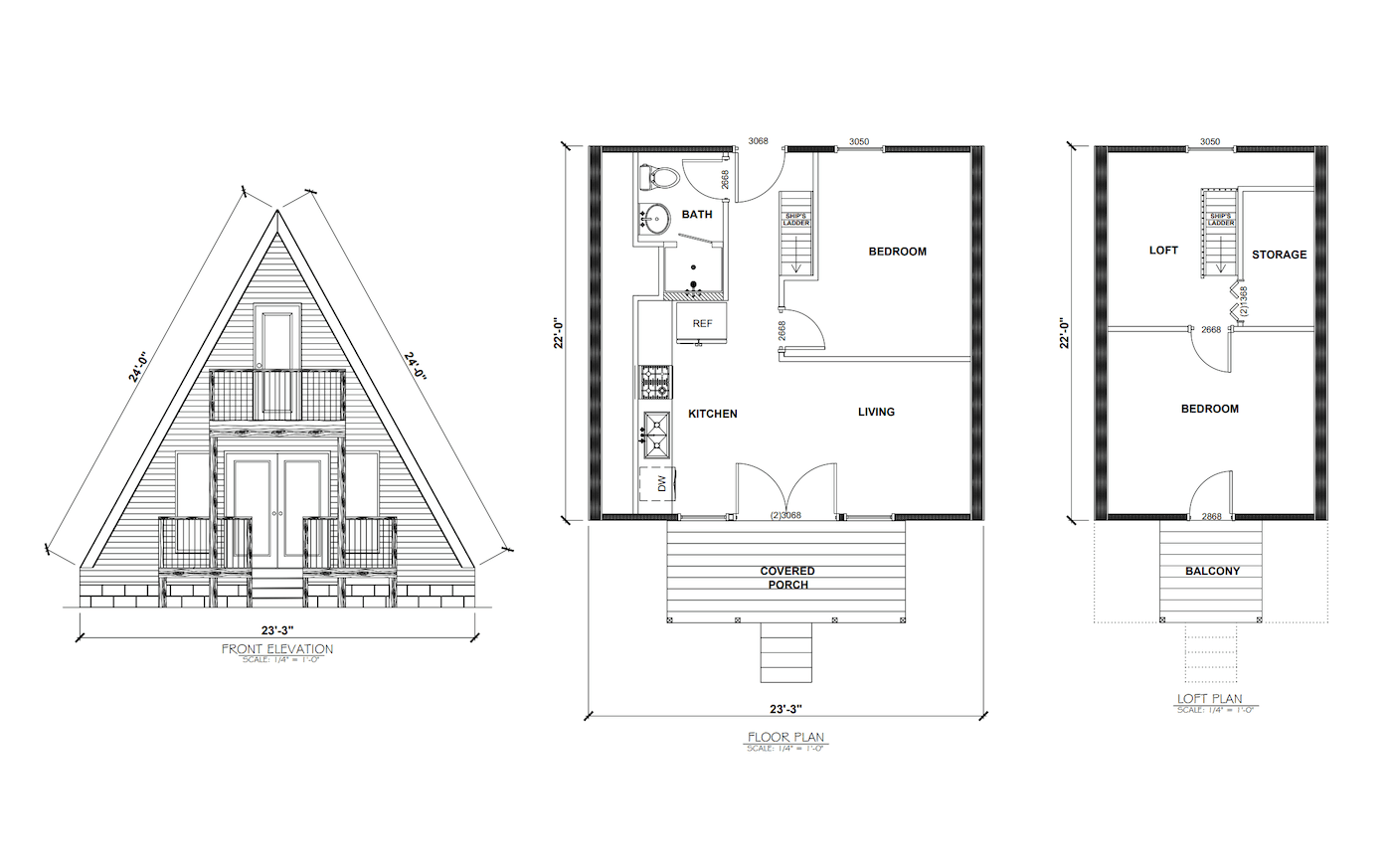 A-Frame kit floorplan
