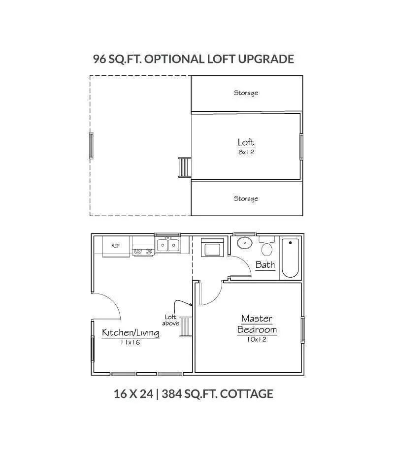 Cottage 384 w loft