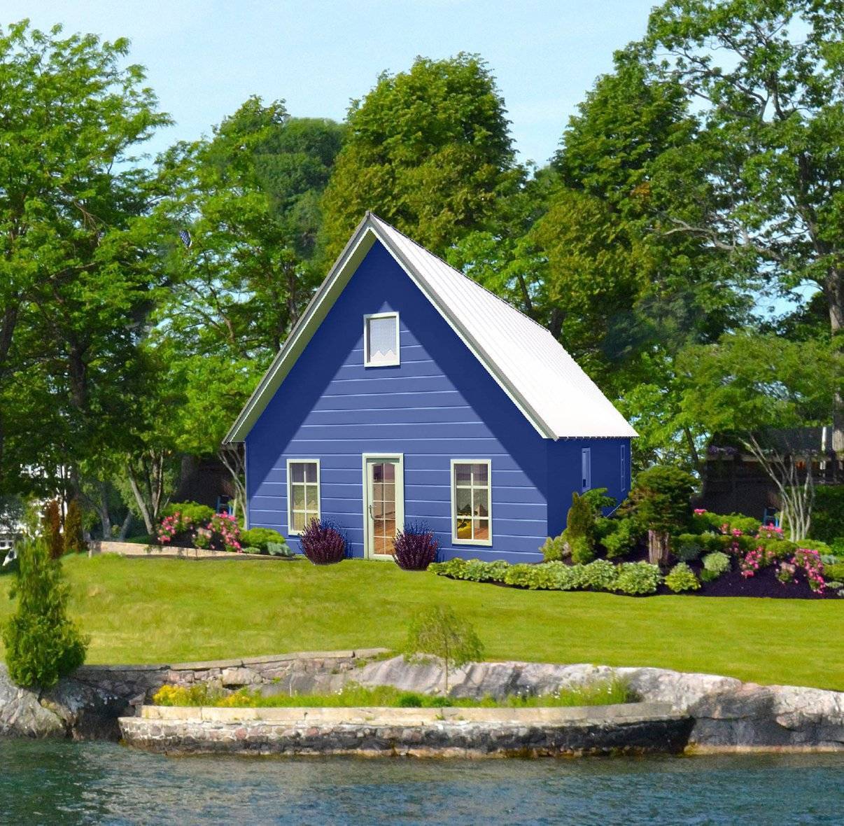 An artist's rendering of an MSH Cottage