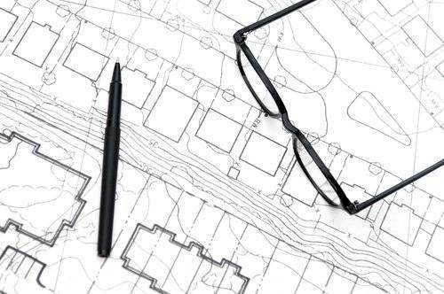 new home property survey drawings