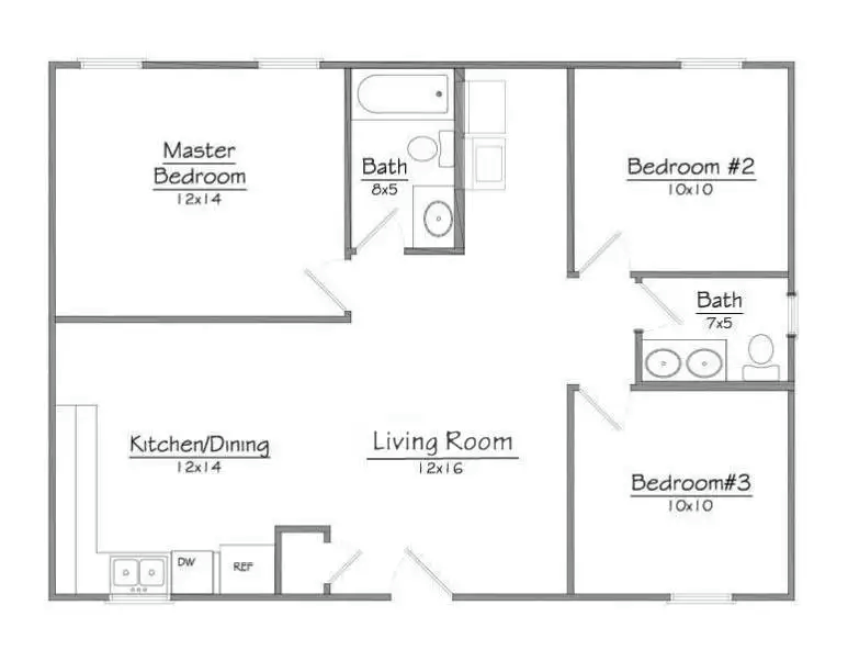 Ranch 936sqft