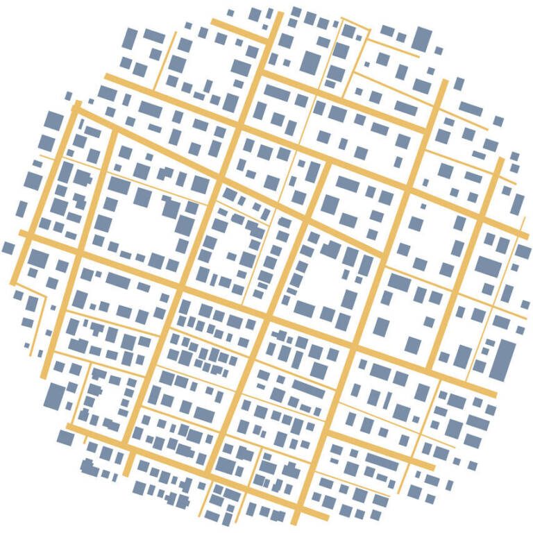 Illustration of streets with layout plots
