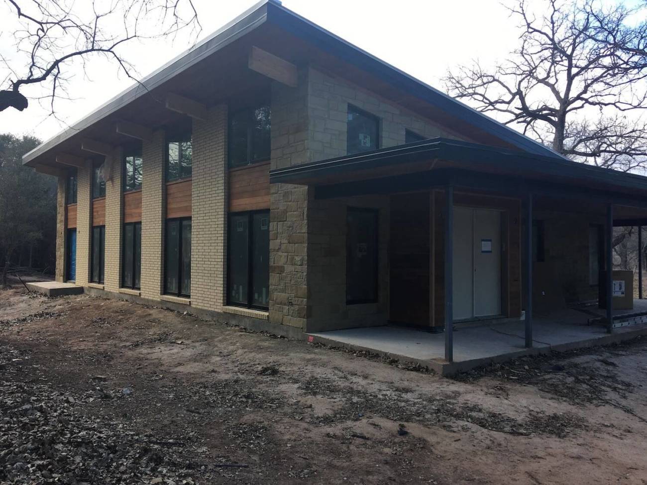 Photo from front right of a custom Modern
