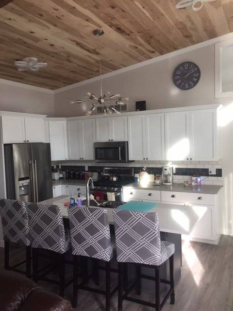 Photo of finished kitchen in a 600 square foot Modern