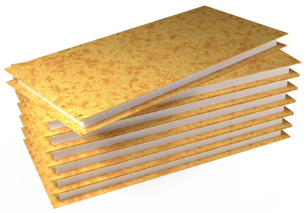 Image of a stack of SIPs panels