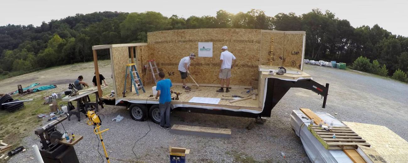 Photo of a Tiny under construction