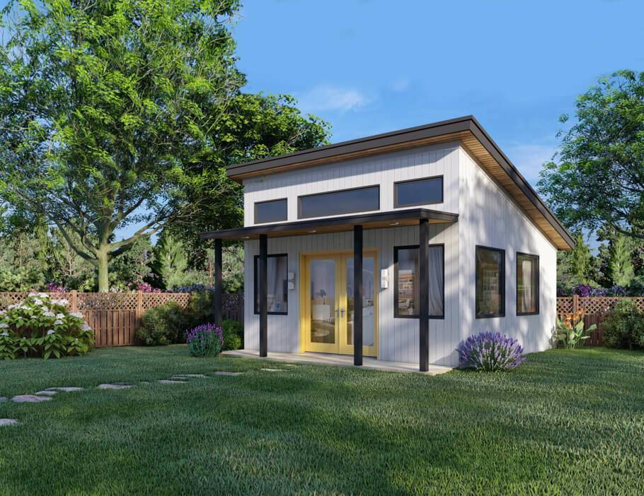 Rendering of a 256 square foot Modern