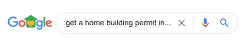 searching online for how to get a home building permit